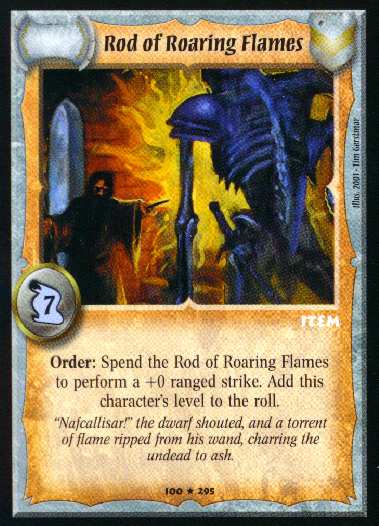 Rod of Roaring Flames - Foil